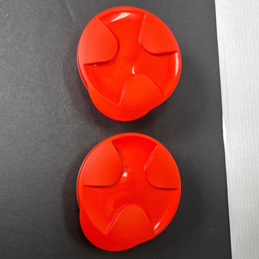 Tupperware 240ml Small Orange Snack‎ Cups with Lids Set of 2  5422A-2